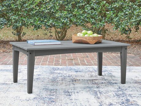 Tampa Furniture Outlet - Ashley Furniture - Cove Beach Outdoor - Rectangular Cocktail Table / Gray - PCP803-701