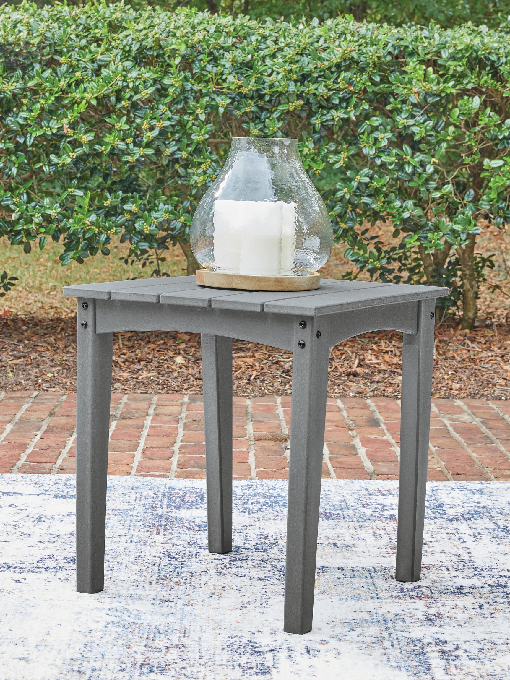 Tampa Furniture Outlet - Ashley Furniture - Cove Beach Outdoor - Square End Table / Gray - PCP803-702