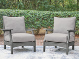 Tampa Furniture Outlet - Ashley Furniture - Cove Beach Outdoor - Lounge Chair w/Cushion (Set of 2) - PCP803-820