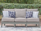 Tampa Furniture Outlet - Ashley Furniture - Cove Beach Outdoor - Sofa with Cushion / Gray - PCP803-838