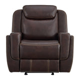 Panther Glider Motion Recliner in Neono Brown - Tampa Furniture Outlet