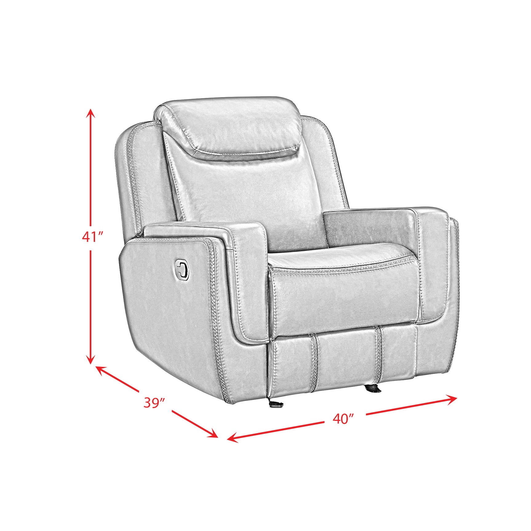 Panther Glider Motion Recliner in Neono Brown - Tampa Furniture Outlet