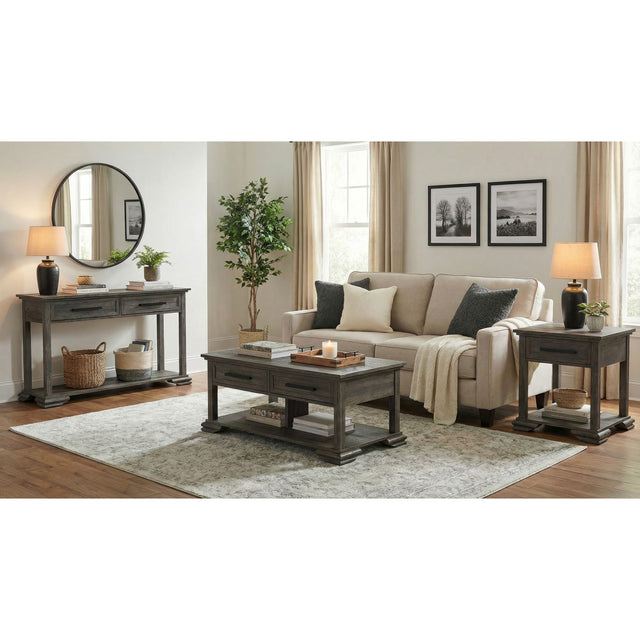 Park Ridge Sofa Table in Charcoal – SKU T-13130-5-ST | Elements