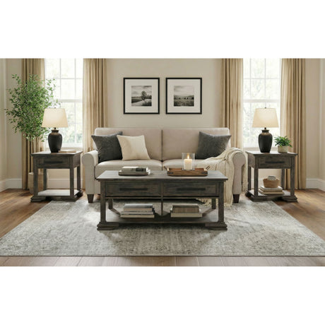 Park Ridge End Table in Charcoal - Tampa Furniture Outlet
