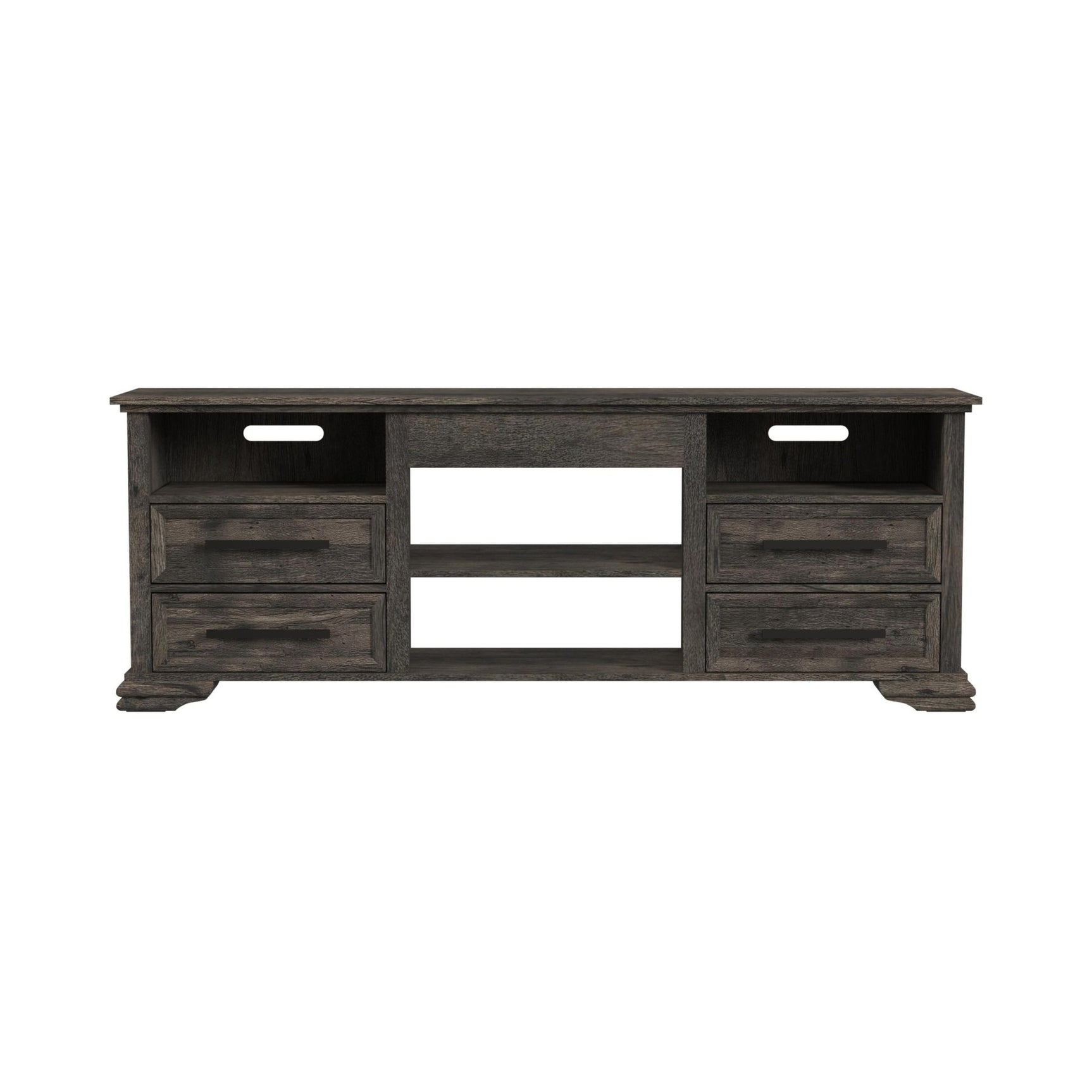 Park Ridge 71'' TV Console without Fireplace Insert in Charcoal
