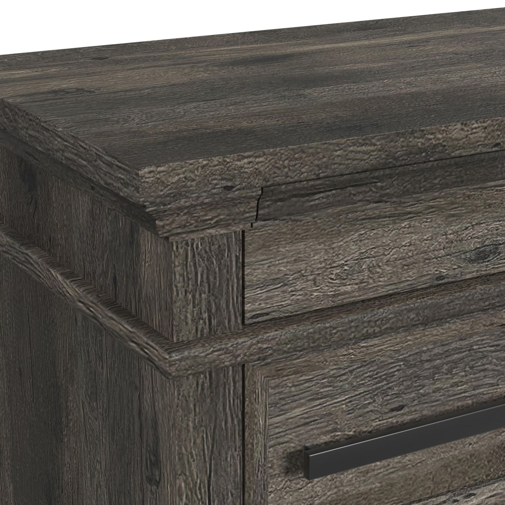 Park Ridge Dresser and Mirror Set in Charcoal - Tampa Furniture Outlet