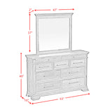 Park Ridge Dresser and Mirror Set in Charcoal - Tampa Furniture Outlet