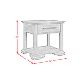 Park Ridge End Table in Charcoal - Tampa Furniture Outlet