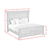 Park Ridge King Panel Bed in Charcoal - Tampa Furniture Outlet