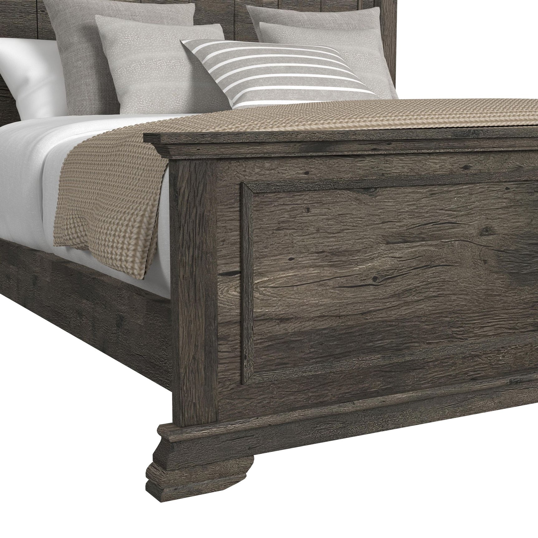 Park Ridge Queen Panel Bed in Charcoal - Tampa Furniture Outlet