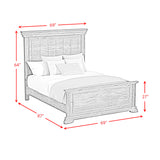 Park Ridge Queen Panel Bed in Charcoal - Tampa Furniture Outlet