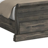 Park Ridge Twin Sleigh Storage Bed in Charcoal - Tampa Furniture Outlet
