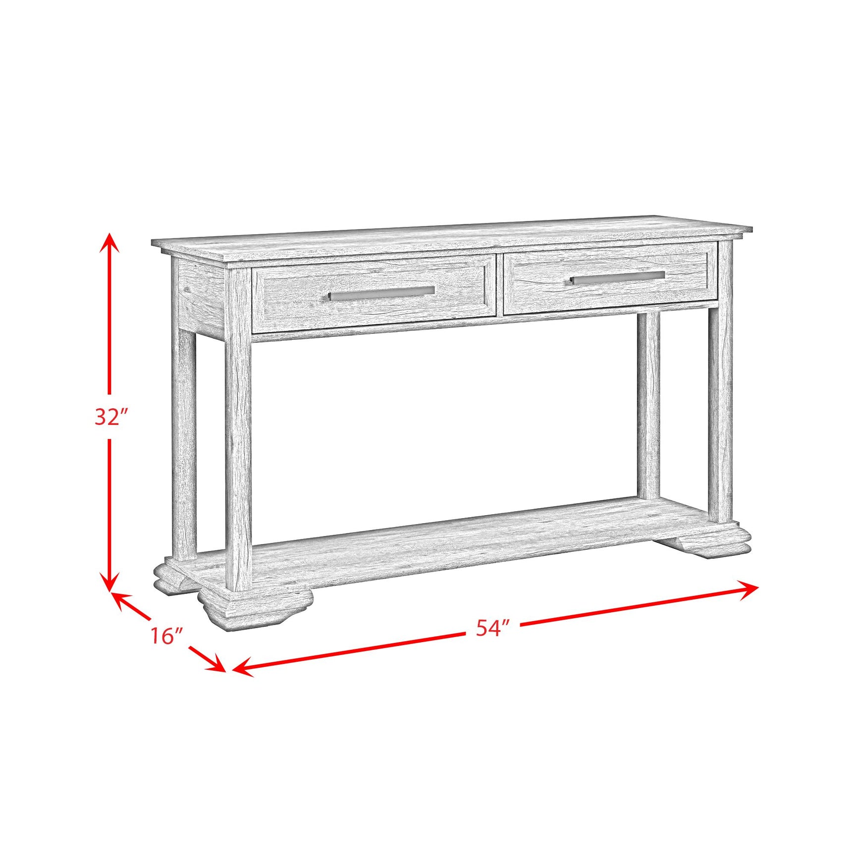 Park Ridge Sofa Table in Charcoal - Tampa Furniture Outlet