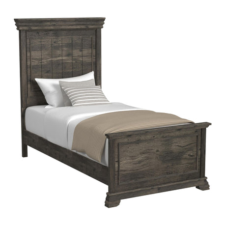 Park Ridge Twin Panel Bed in Charcoal - Tampa Furniture Outlet