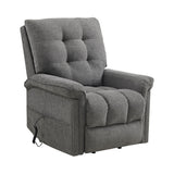 Pecos Power Motion Lift Chair in 15337-2 Ribbit Charcoal