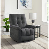 Pecos Power Motion Lift Chair in 15337-2 Ribbit Charcoal – SKU U-4610-8490-108 | Elements