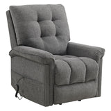 Pecos Power Motion Lift Chair in 15337-2 Ribbit Charcoal - Tampa Furniture Outlet