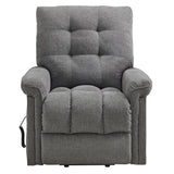 Pecos Power Motion Lift Chair in 15337-2 Ribbit Charcoal - Tampa Furniture Outlet
