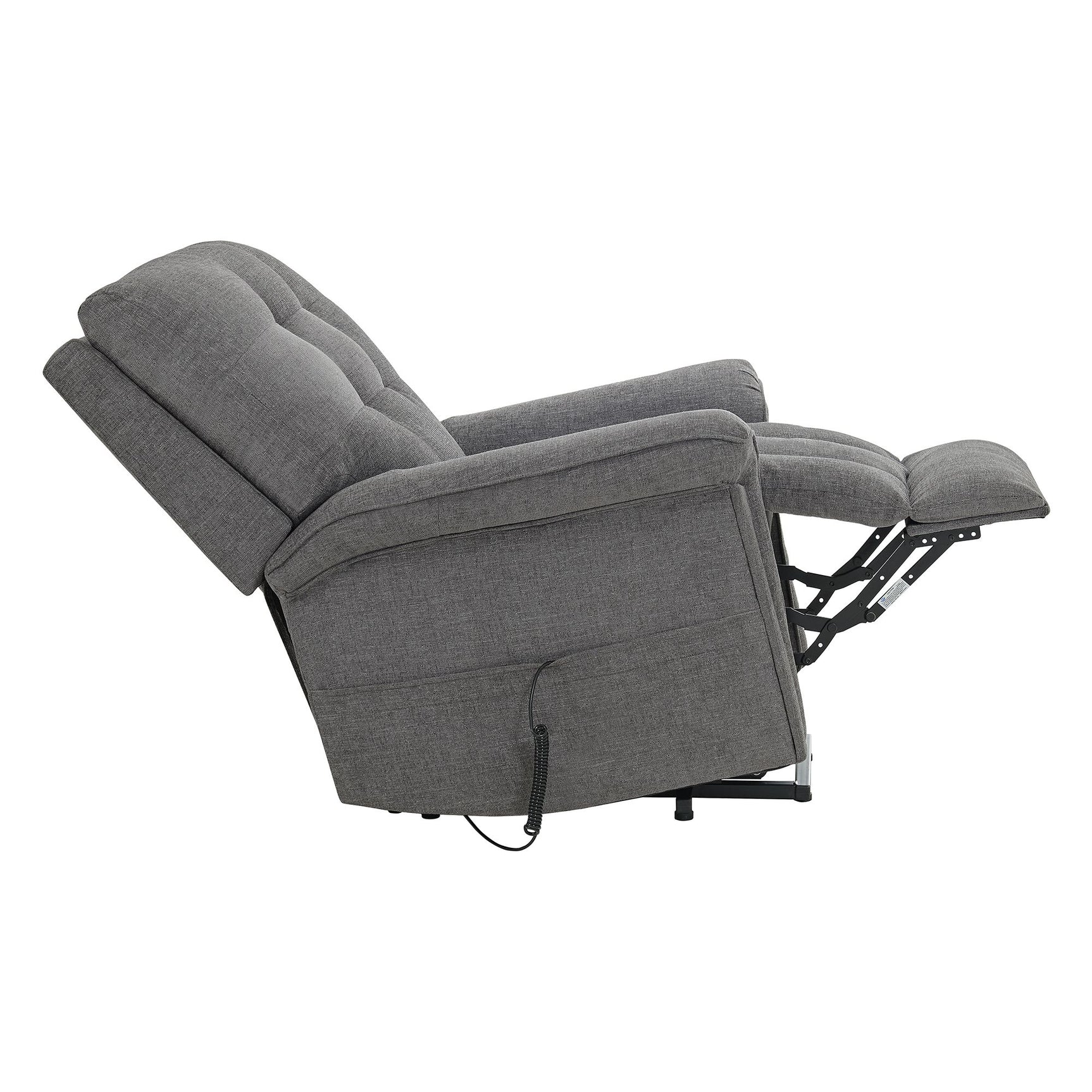 Pecos Power Motion Lift Chair in 15337-2 Ribbit Charcoal - Tampa Furniture Outlet