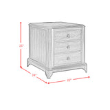 Phillipe 2-Drawer Cabinet with USB in Cherry - Tampa Furniture Outlet