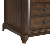 Phillipe 2-Drawer Cabinet with USB in Cherry - Tampa Furniture Outlet