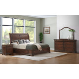 Phillipe Dresser & Mirror Set in Cherry - Tampa Furniture Outlet