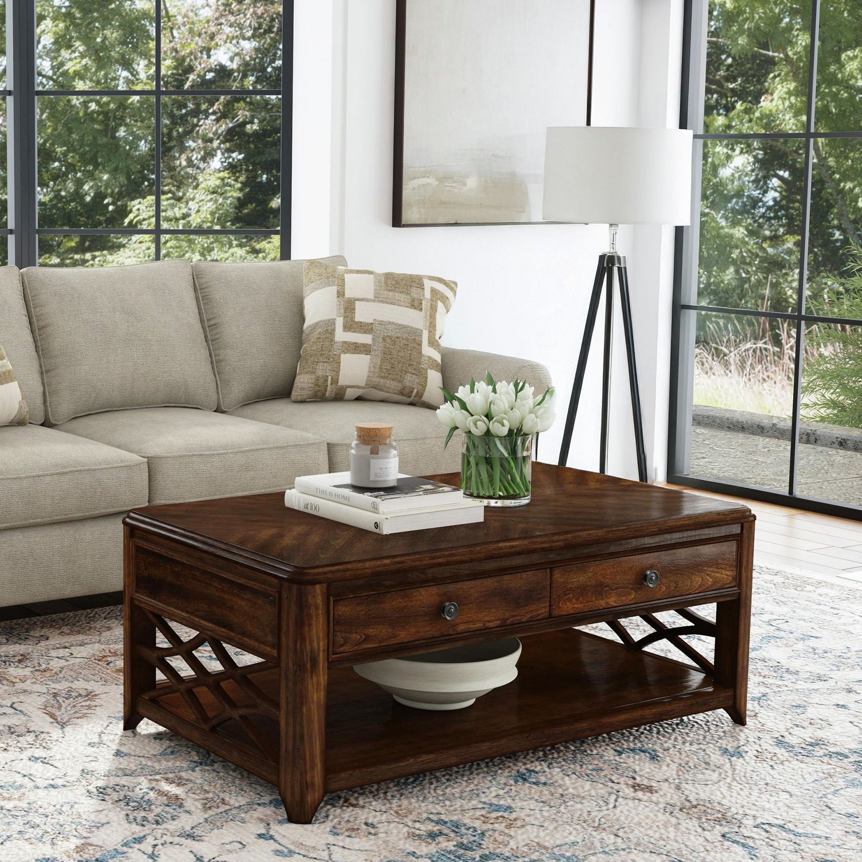 Phillipe Lift-Top Coffee Table in Cherry – SKU T-5210-5-CT | Elements