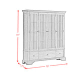 Phillipe Complete Curio in Cherry - Tampa Furniture Outlet