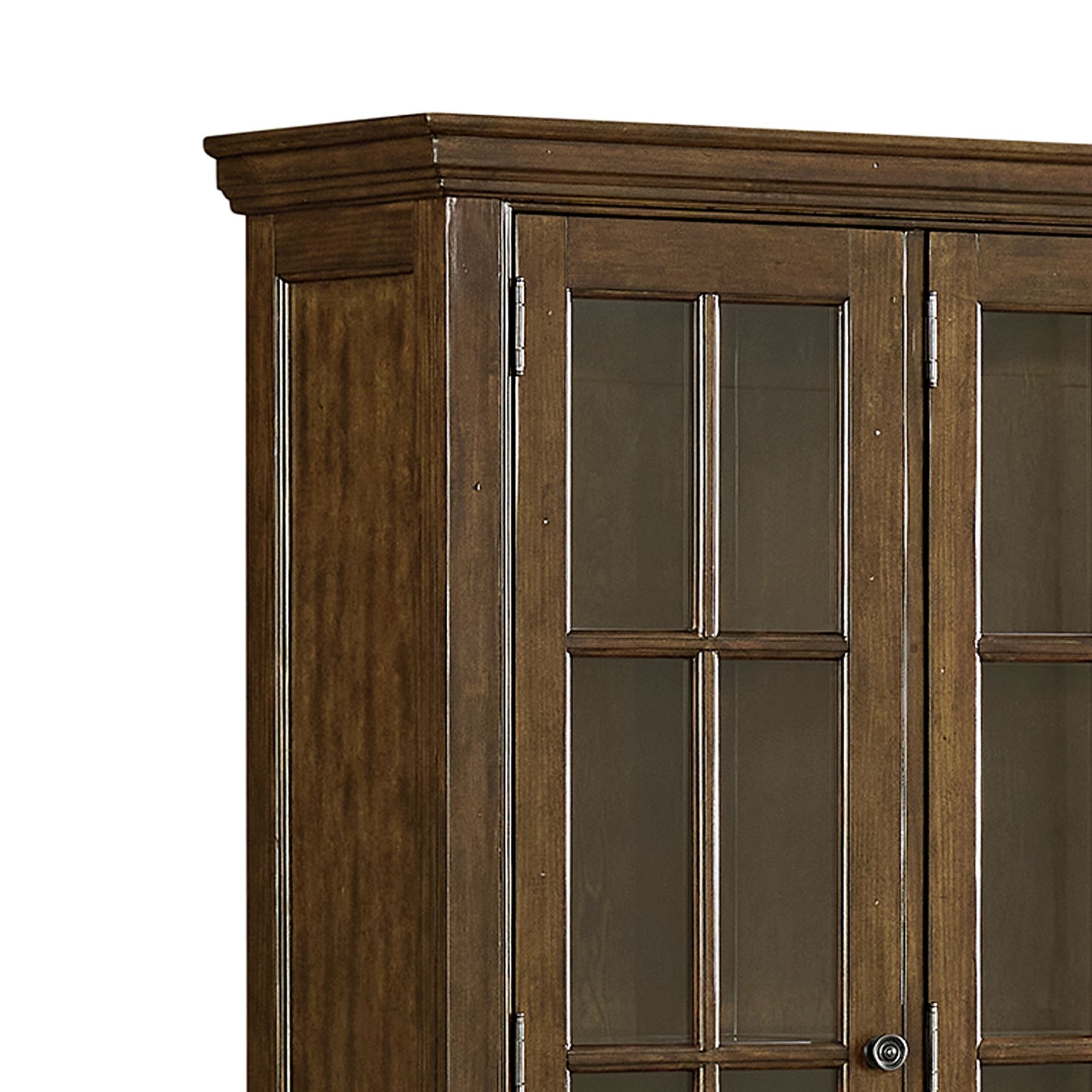 Phillipe Complete Curio in Cherry - Tampa Furniture Outlet