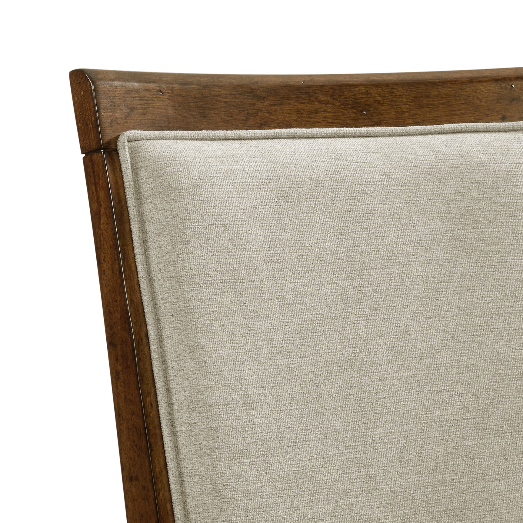 Phillipe Dining Side Chair with Grey Fabric in Cherry (2 Per Carton) - Tampa Furniture Outlet