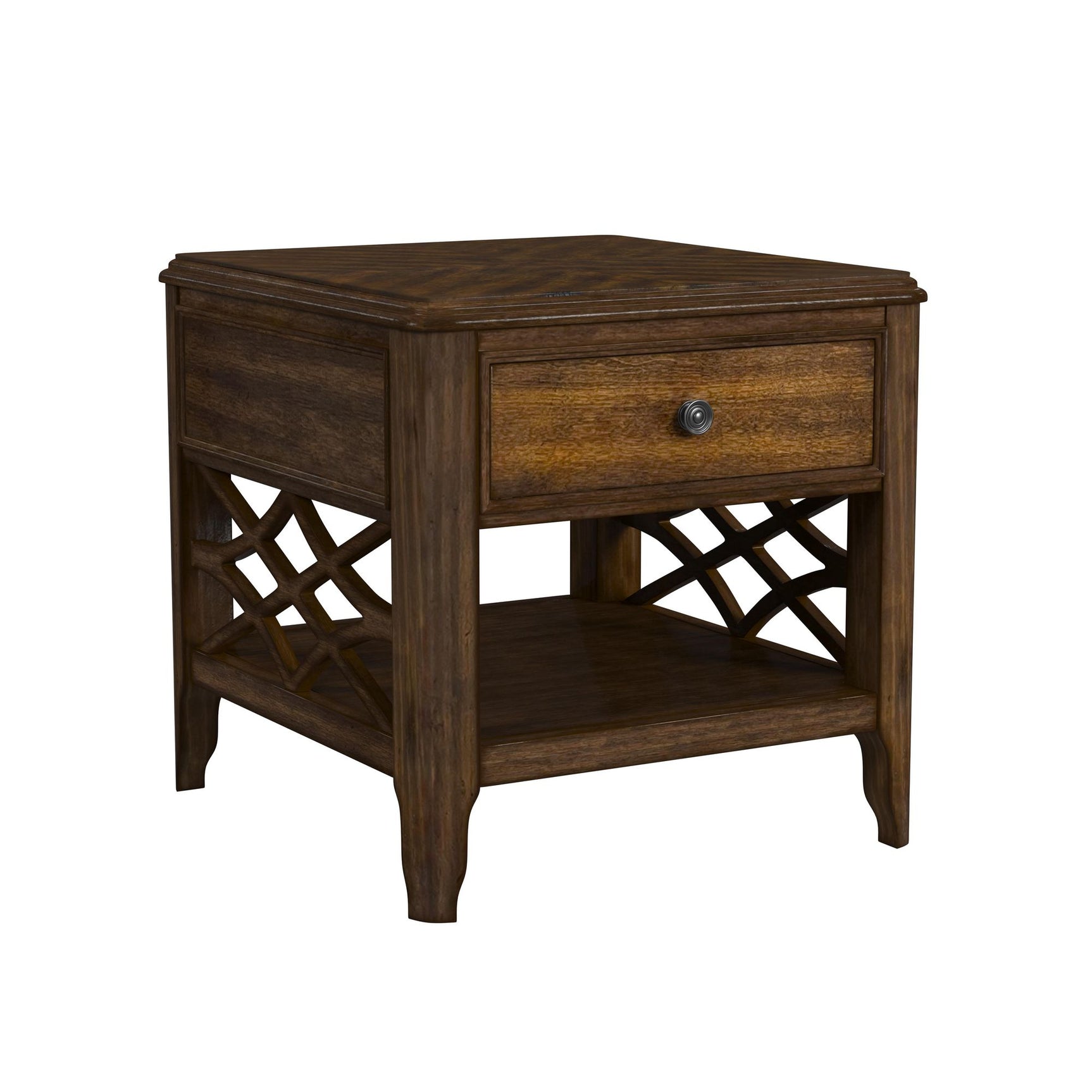 Phillipe End Table in Cherry - Tampa Furniture Outlet