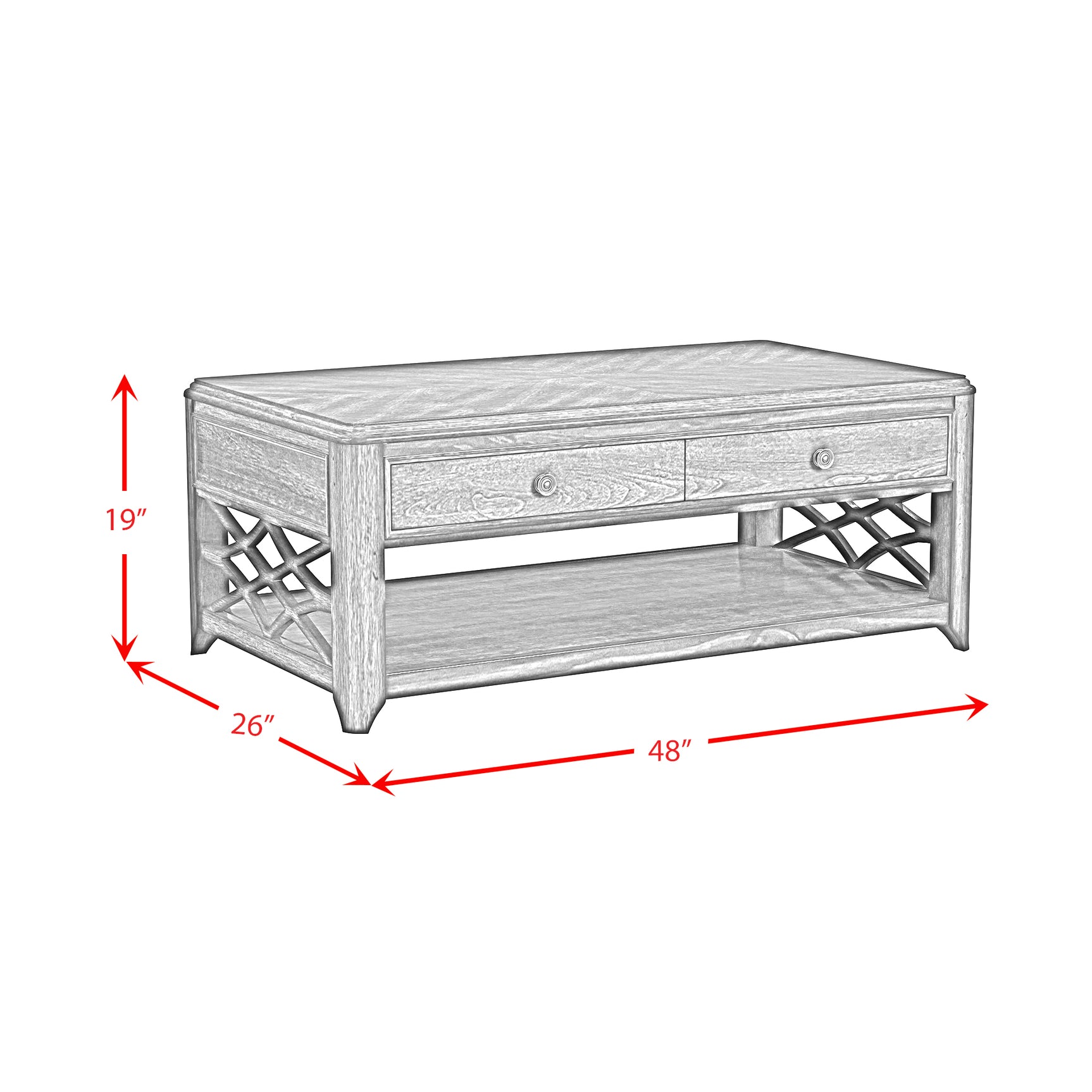 Phillipe Lift-Top Coffee Table in Cherry - Tampa Furniture Outlet