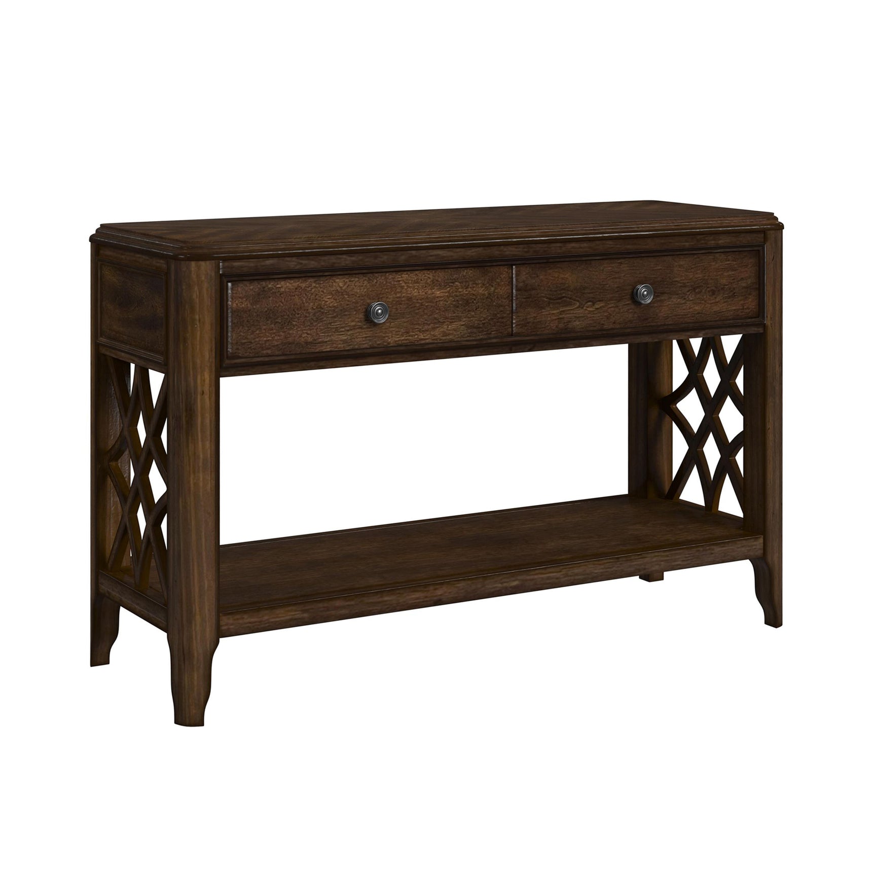 Phillipe Sofa Table in Cherry - Tampa Furniture Outlet