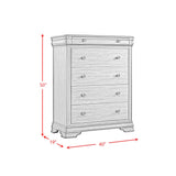 Phillipe 5-Drawer Chest in Cherry - Tampa Furniture Outlet