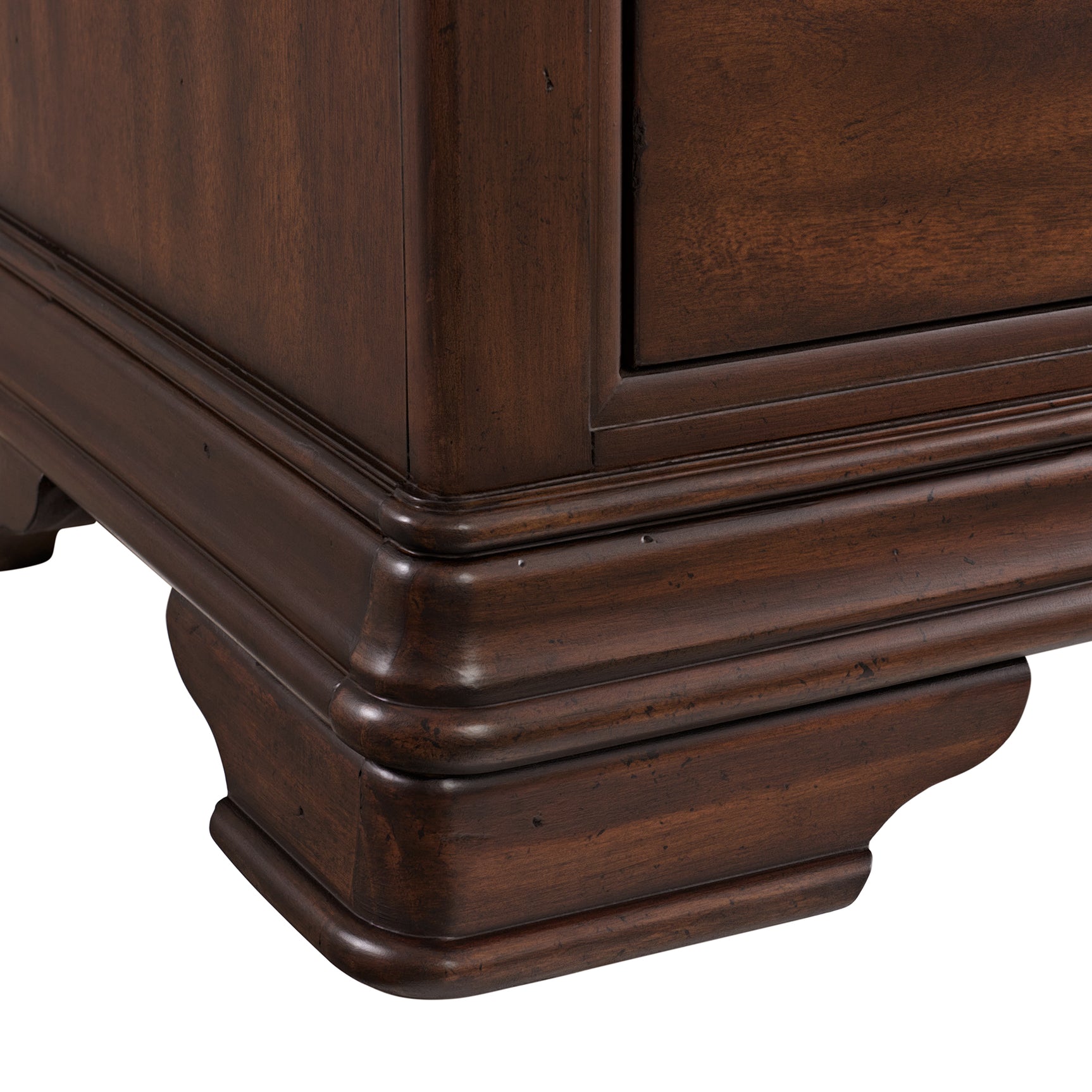 Phillipe 3-Drawer Nightstand With USB in Cherry - Tampa Furniture Outlet