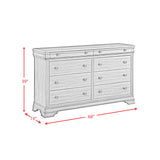 Phillipe 8-Drawer Dresser in Cherry - Tampa Furniture Outlet