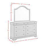 Phillipe Dresser & Mirror Set in Cherry - Tampa Furniture Outlet