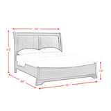 Phillipe King Bed in Cherry - Tampa Furniture Outlet