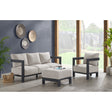 Playa Sofa - Dark Grey and Olefin Beige with 2 Pillows – SKU O-16230-10311-300 | Elements