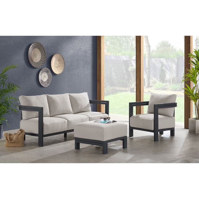 Playa Sofa - Dark Grey and Olefin Beige with 2 Pillows – SKU O-16230-10311-300 | Elements