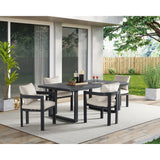 Playa Dining Chair - Dark Grey and Olefin Beige (2 Per Carton) – SKU O-16230-3-SC | Elements