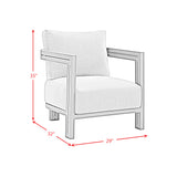 Playa Chair - Dark Grey and Olefin Beige (2 Per Carton) - Tampa Furniture Outlet