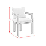 Playa Dining Chair - Dark Grey and Olefin Beige (2 Per Carton) - Tampa Furniture Outlet