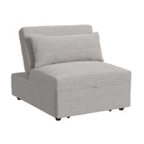 Pluto Chair with kidney pillow, Klik Klak and Pop up in Coronado Grey - Tampa Furniture Outlet