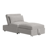 Pluto Chair with kidney pillow, Klik Klak and Pop up in Coronado Grey - Tampa Furniture Outlet