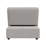 Pluto Chair with kidney pillow, Klik Klak and Pop up in Coronado Grey - Tampa Furniture Outlet