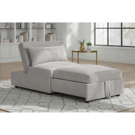 Pluto Chair with kidney pillow, Klik Klak and Pop up in Coronado Grey - Tampa Furniture Outlet