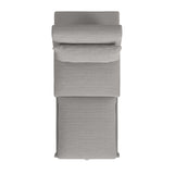 Pluto Chair with kidney pillow, Klik Klak and Pop up in Coronado Grey - Tampa Furniture Outlet