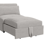 Pluto Chair with kidney pillow, Klik Klak and Pop up in Coronado Grey - Tampa Furniture Outlet