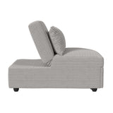 Pluto Chair with kidney pillow, Klik Klak and Pop up in Coronado Grey - Tampa Furniture Outlet